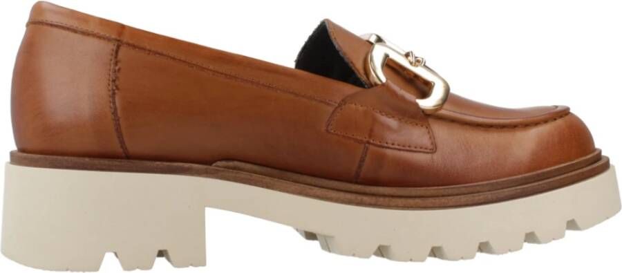 Pitillos Klassieke Mocasin Loafers Brown Dames