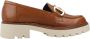 Pitillos Klassieke Mocasin Loafers Brown Dames - Thumbnail 4