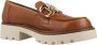 Pitillos Klassieke Mocasin Loafers Brown Dames - Thumbnail 5