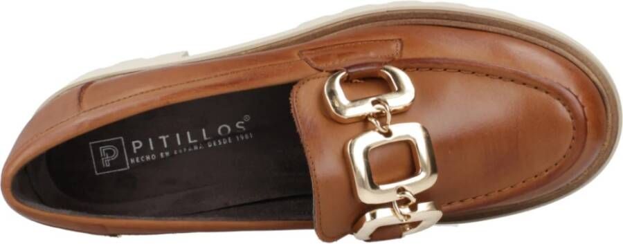 Pitillos Klassieke Mocasin Loafers Brown Dames