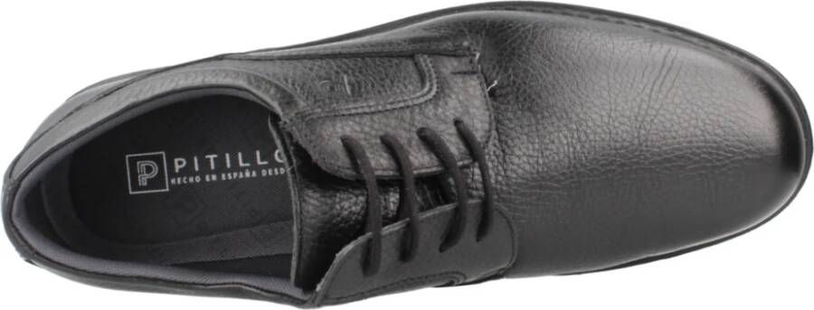 Pitillos Klassieke Veterschoenen 122P Blucher Black Heren