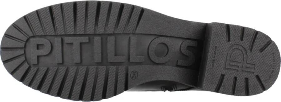 Pitillos Militaire Veterschoenen Black Dames