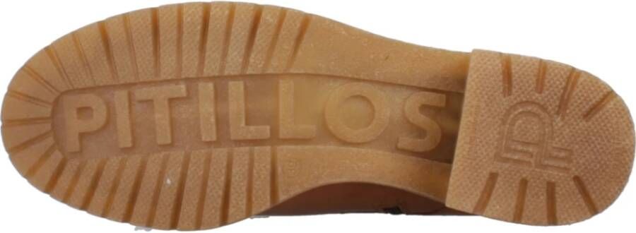 Pitillos Militaire Veterschoenen Brown Dames