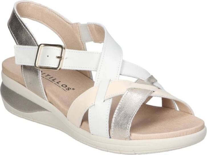 Pitillos Sandals White Dames