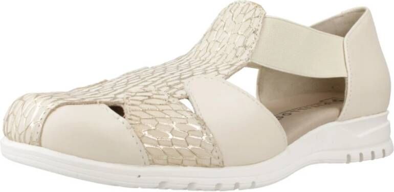 Pitillos Stijlvolle platte sandalen voor vrouwen Beige Dames