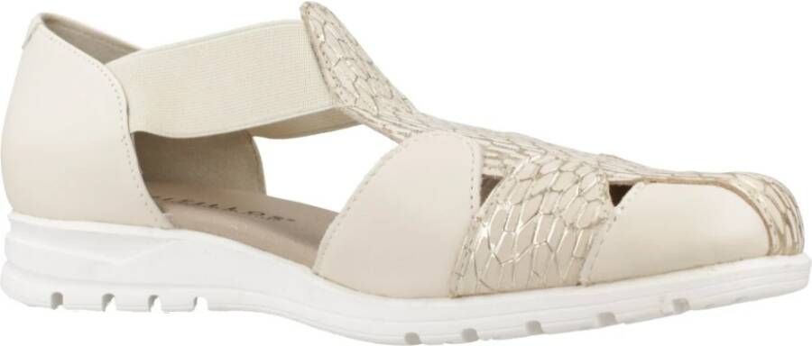 Pitillos Stijlvolle platte sandalen voor vrouwen Beige Dames