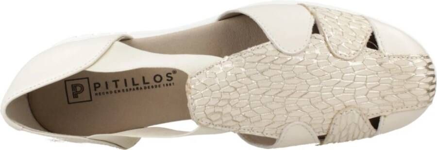 Pitillos Stijlvolle platte sandalen voor vrouwen Beige Dames