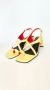 Plan C Italiaanse Crisscross Toe-Loop Slingback Sandalen Yellow Dames - Thumbnail 2