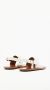 Plan C Leren Teenring Sandalen White Dames - Thumbnail 3