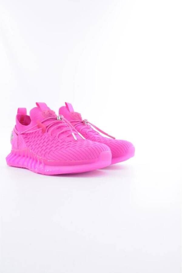 Plein Sport Fuchsia Sneakers voor Actieve Levensstijl Pink Dames