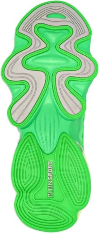 Plein Sport Groene Fluo Tiger Attack Gen. X Sneaker Green Heren