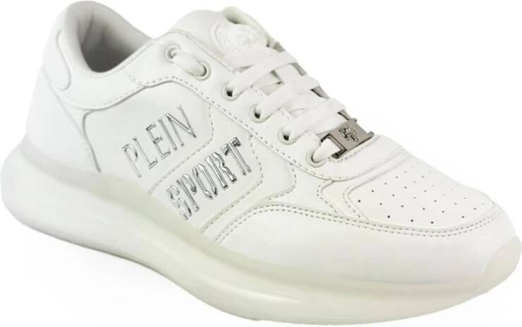 Plein Sport Heren Synthetische Sneakers met Rubberen Zool White Heren