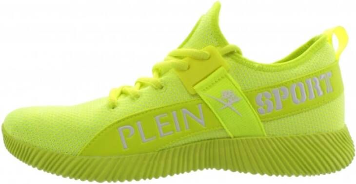 Plein Sport Heren Carter Run Faster Fluo Sneakers Geel Heren