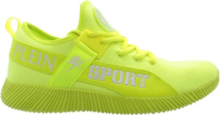 Plein Sport Heren Carter Run Faster Fluo Sneakers Geel Heren