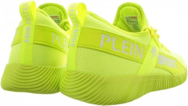 Plein Sport Heren Carter Run Faster Fluo Sneakers Geel Heren