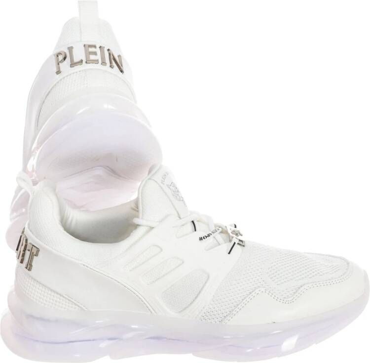 Plein Sport Sportieve Mid-Top Sneakers White Heren