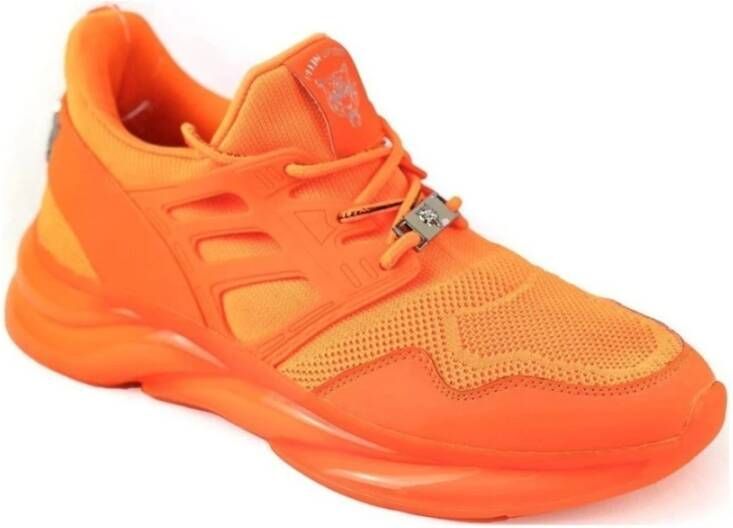 Plein Sport Sportieve Oranje Sneakers voor Mannen Orange Heren