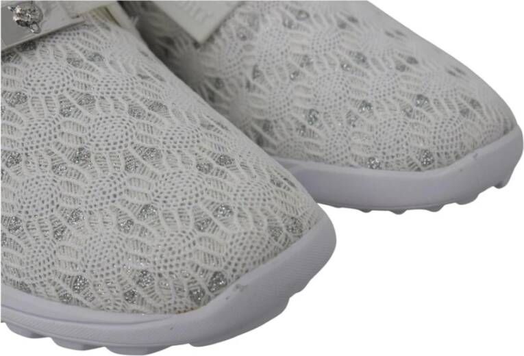 Plein Sport Witte Glitter Runner Beth Sneakers White Dames