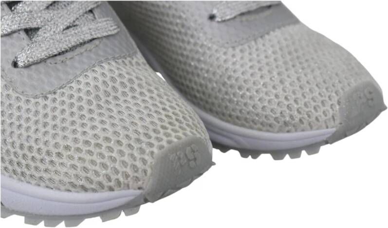 Plein Sport Zilveren Polyester Sport Sneakers Grijs Dames