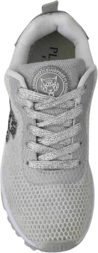 Plein Sport Zilveren Polyester Sport Sneakers Grijs Dames