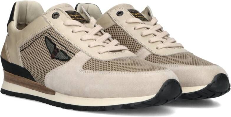 PME Legend Beige Lage Sneakers Lockplate Beige Heren