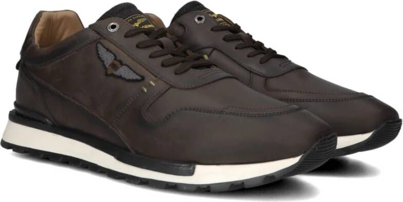 PME Legend Bruin Leren Lage Sneakers Brown Heren