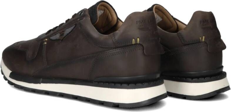 PME Legend Bruin Leren Lage Sneakers Brown Heren