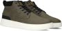 PME Legend Groene hoge sneakers met leren details Green Heren - Thumbnail 10