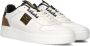 PME Legend Witte Leren Sneaker met Bruine en Zwarte Details White Heren - Thumbnail 9