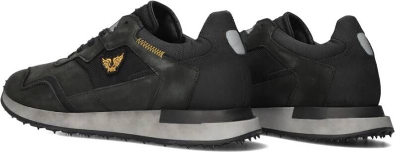 PME Legend Zwarte Lage Top Leren Sneakers Black Heren