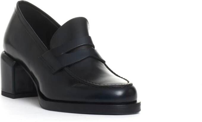 Poesie Veneziane Blauwe Nacht Loafer Hakken Black Dames