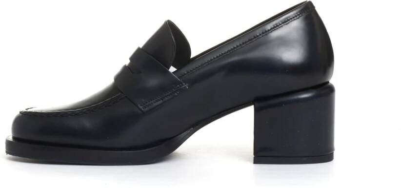 Poesie Veneziane Blauwe Nacht Loafer Hakken Black Dames