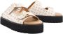 Pollini Dames Synthetisch Leren Slippers Beige Dames - Thumbnail 3