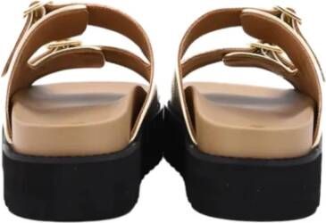 Pollini Dames Synthetisch Leren Slippers Beige Dames