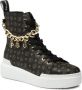 Pollini Hoge Top Sneakers Black Dames - Thumbnail 2