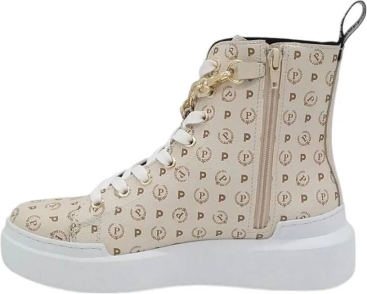 Pollini Hoge Top Sneakers White Dames