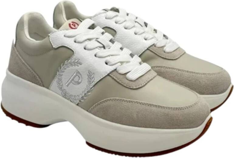 Pollini Lage Sneakers Beige Dames