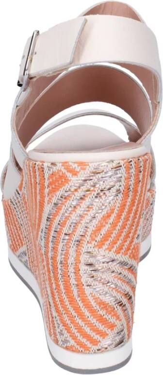 Pollini Leren Damesandalen Stijlvol Beige Dames