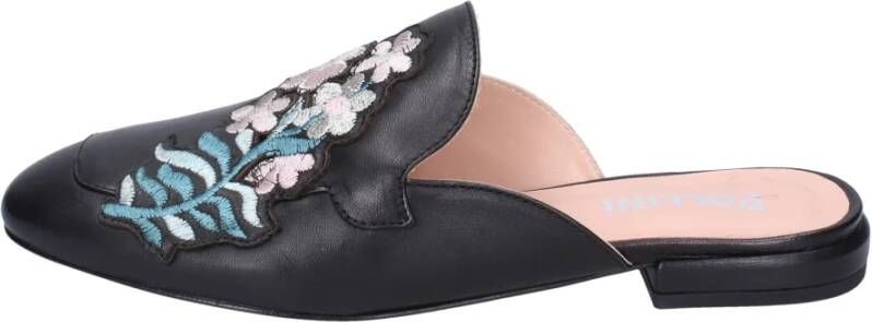 Pollini Leren Damesandalen Stijlvol Black Dames