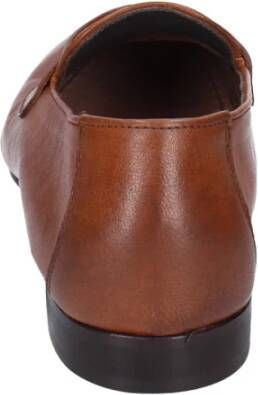 Pollini Leren Heren Loafers Schoenen Brown Heren