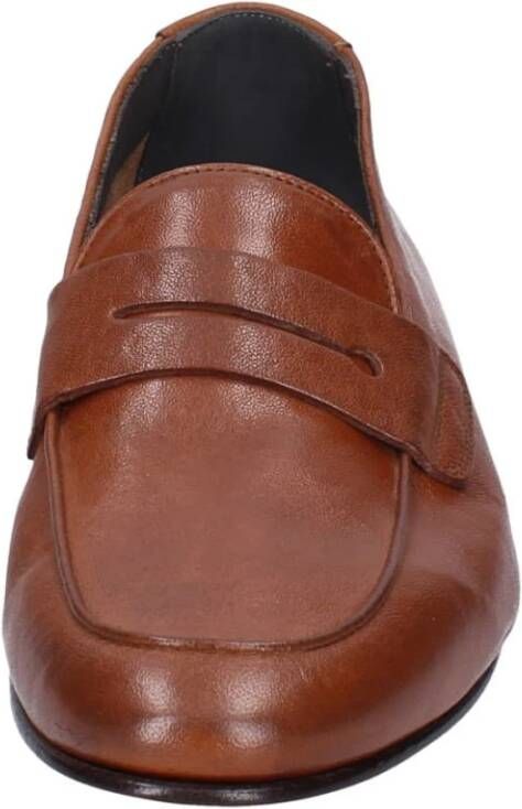 Pollini Leren Heren Loafers Schoenen Brown Heren