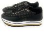 Pollini Zwarte Heritage Print Sneakers voor dames Black Dames - Thumbnail 7