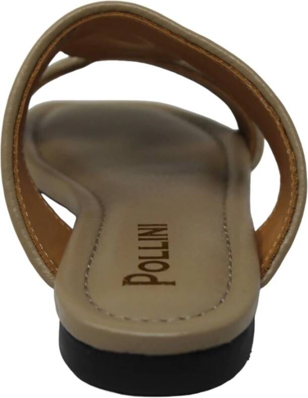 Pollini Stijlvolle zomersandalen met sleehak White Dames