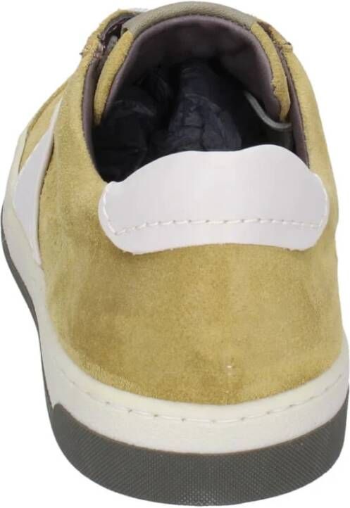 Pollini Suede Heren Sneakers Yellow Heren