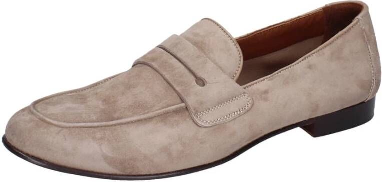 Pollini Suede Loafers voor Mannen Brown Heren