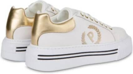 Pollini Vitello Sneakers Groot Array Stijl White Dames