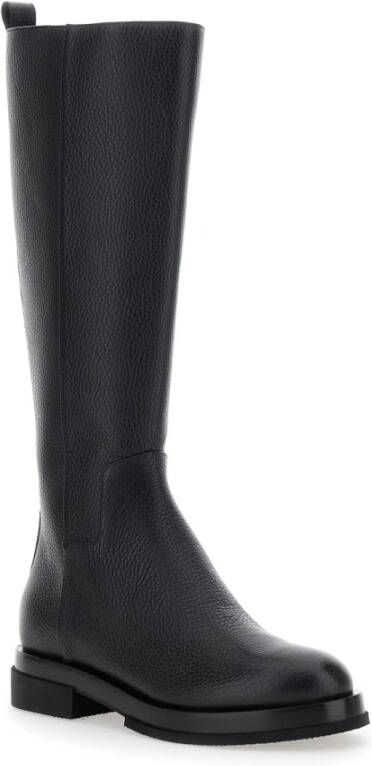 Pollini Zwarte Leren Dameslaarzen Black Dames