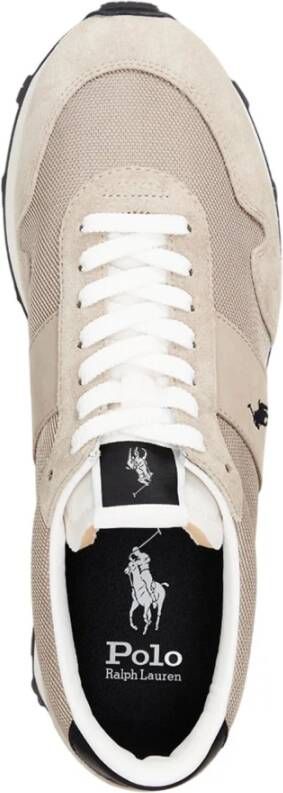 Polo Ralph Lauren Beige Sportieve Textiel Sneakers voor Heren Beige Heren