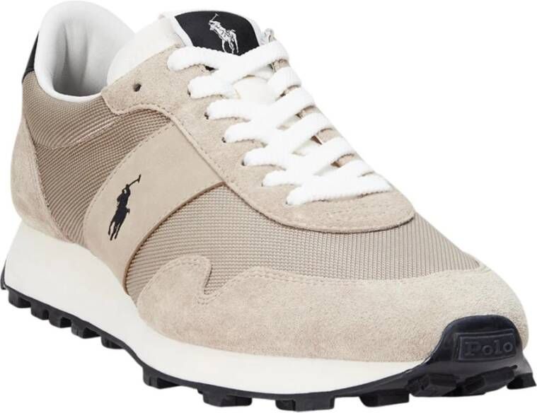 Polo Ralph Lauren Beige Sportieve Textiel Sneakers voor Heren Beige Heren