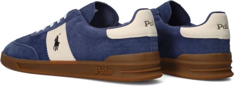 Polo Ralph Lauren Blauwe Lage Top Lace Sneakers Blue Heren